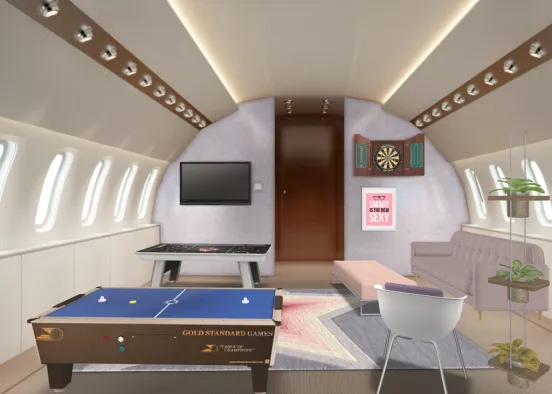 This is how I want my private jet to be one day✈️😋❤️ Design Rendering