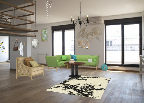 Living room example 1 Design Rendering