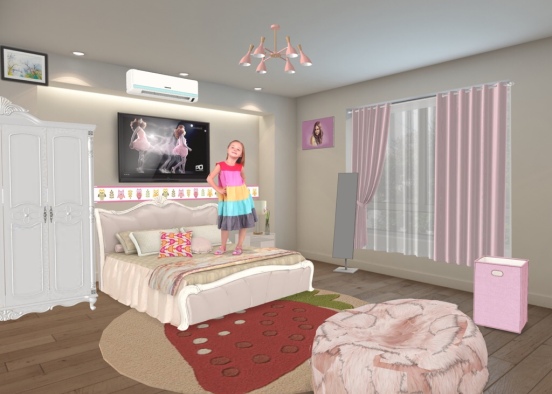 Girls Room for Kenzie😜 GO FOLLOW Design Rendering