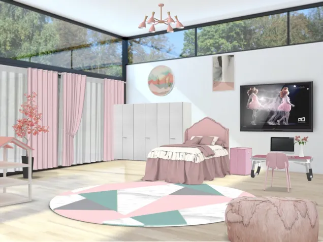 Using Only Pink Bedroom Challenge