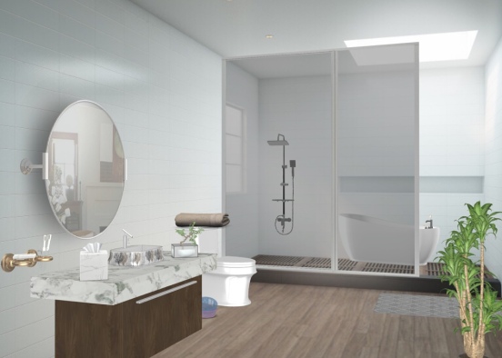 Bathroom for Paige🌿 GO FOLLOW Design Rendering