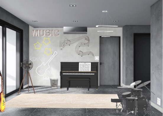 Music Studio 🎶  Design Rendering