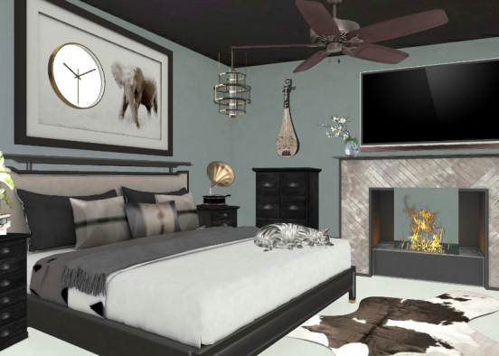 Bedroom Elegance Design Rendering