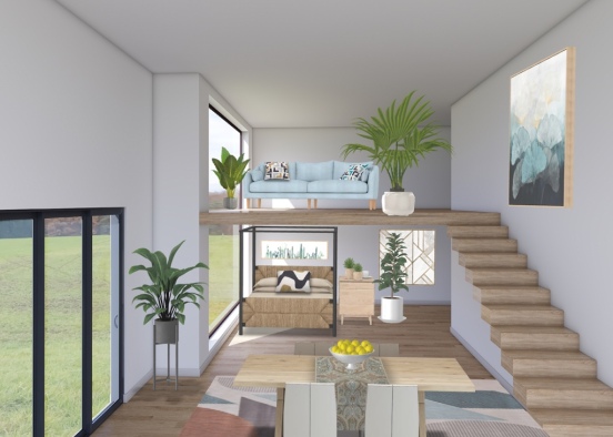 light and airy house Design Rendering