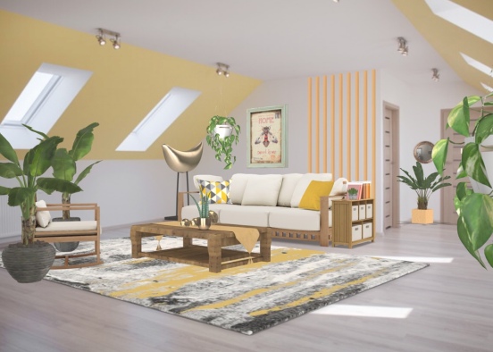 honeybee living room  Design Rendering