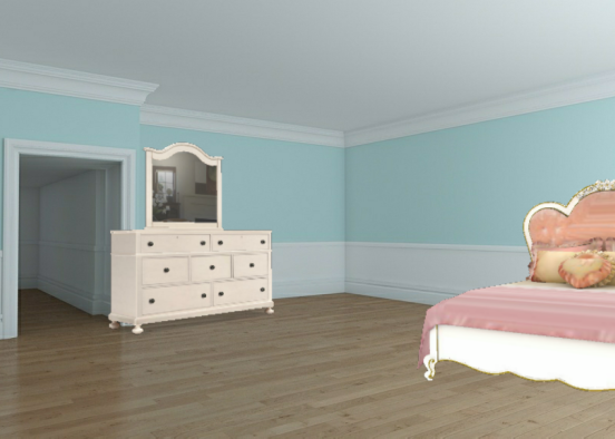 Sunnie bedroom  I love bright colors and patterns of Butterfly of different colors Design Rendering