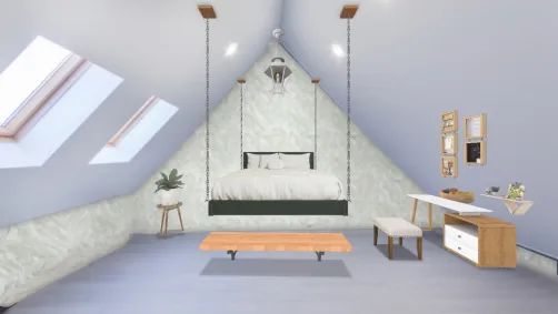 Hanging Bed attic room