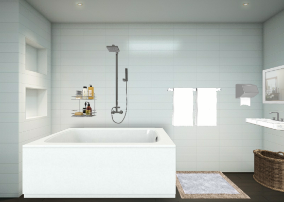 שירותים ומקלחת Design Rendering