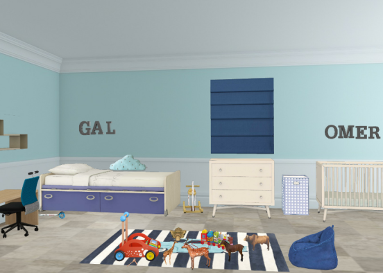 Gal and omer's room Design Rendering