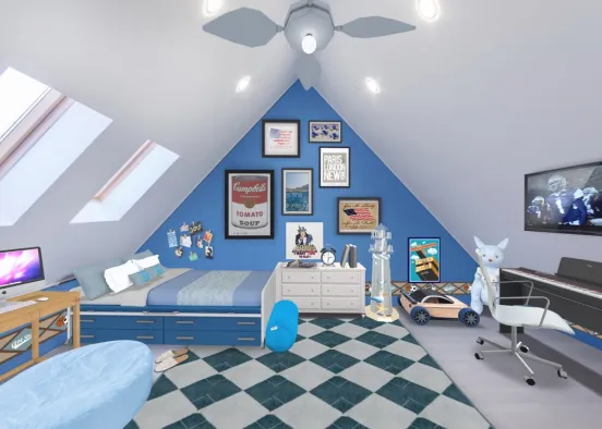 Boy bedroom  Design Rendering
