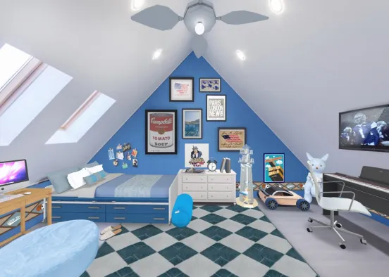 # Boy bedroom  Renderização de Design