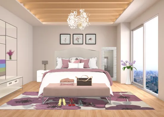 Girls Bedroom Idea❤️ Design Rendering
