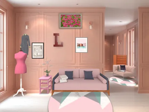 The pink closet room