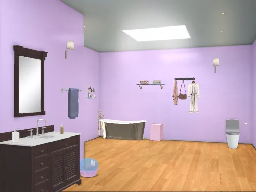 This is a new design bathroom 