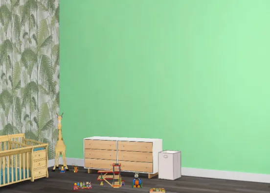 Toddler play room/bedroom Design Rendering