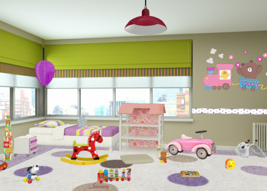 Habitación infantil Design Rendering