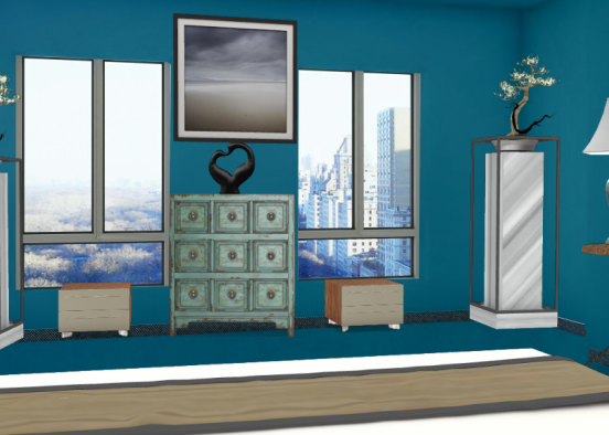 Bedroom with a view Design Rendering