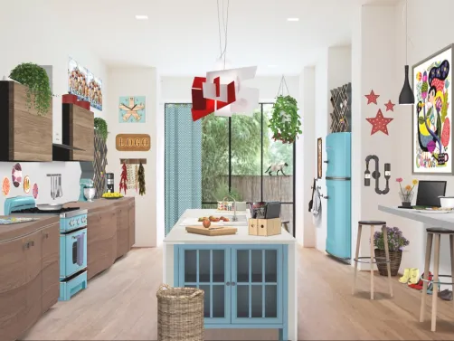Fun little kitchen