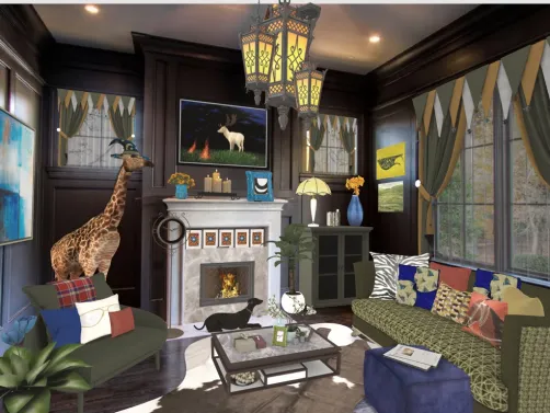 Not sure if this is eclectic or a whole lot of crazy. 