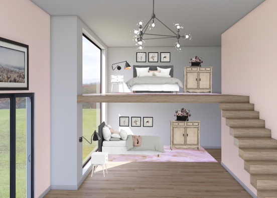 Pink Duplex Design Rendering