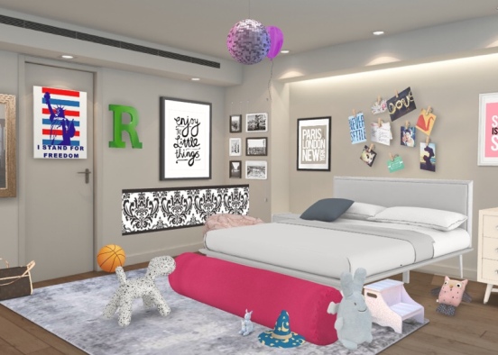 Riley’s bedroom  Design Rendering