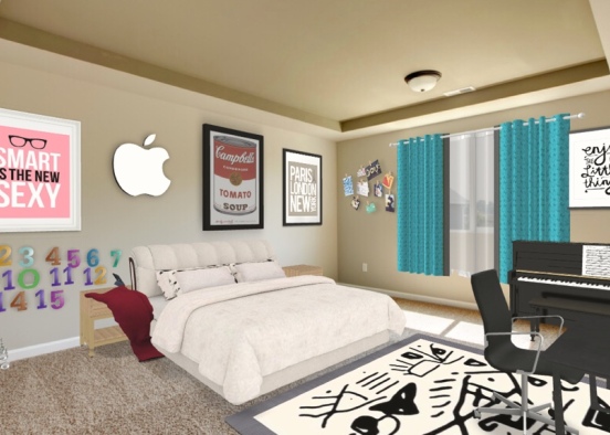 Mileys bedroom  Design Rendering