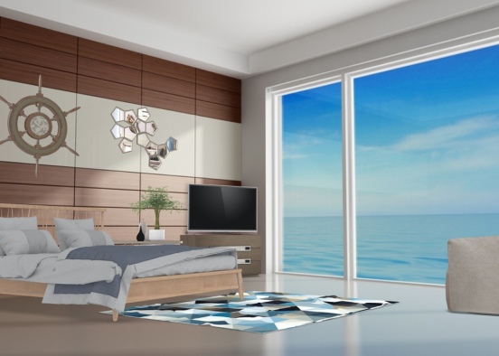 beach house (bedroom)🚤🏄‍♂️🏄‍♀️🏐☀️🦀 Design Rendering
