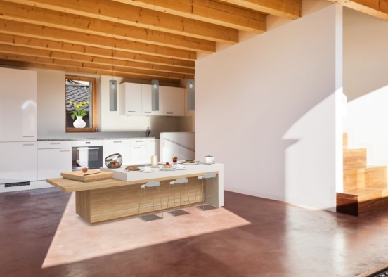 beach house (kitchen) Design Rendering