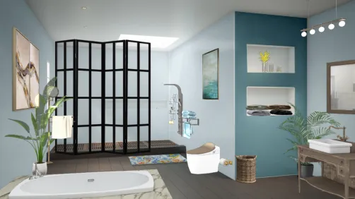 Cuarto baño sencillo