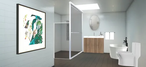 simple, modern bathroom
