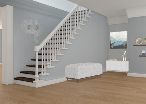 stairs and area around Design Rendering