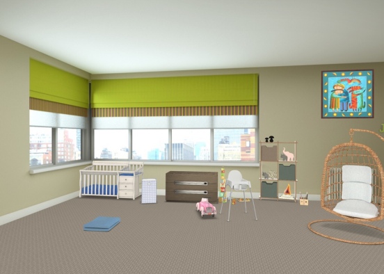 the baby’s new bedroom Design Rendering