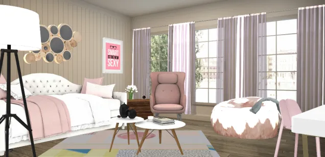 Jessica's Pink bedroom 