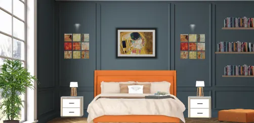 Orange bedroom 🧡