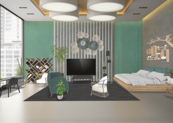 New York loft 🤍 Design Rendering