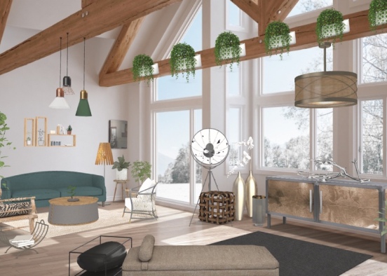 Cosy living room 🤍 Design Rendering
