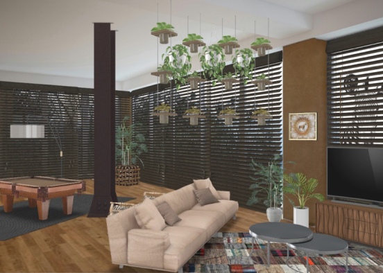 Living room 🤍 Design Rendering