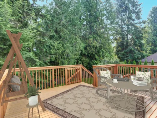 Outside deck! 