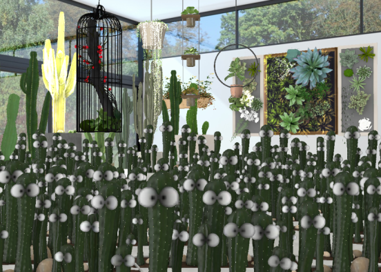 Cactus + Plants Design Rendering