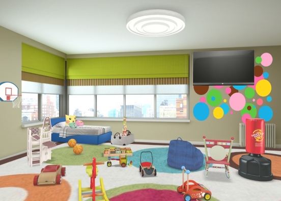kids’ room Design Rendering