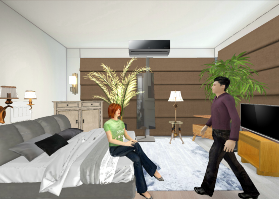 Couple country room Design Rendering