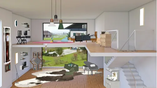 Bedroom and Living room