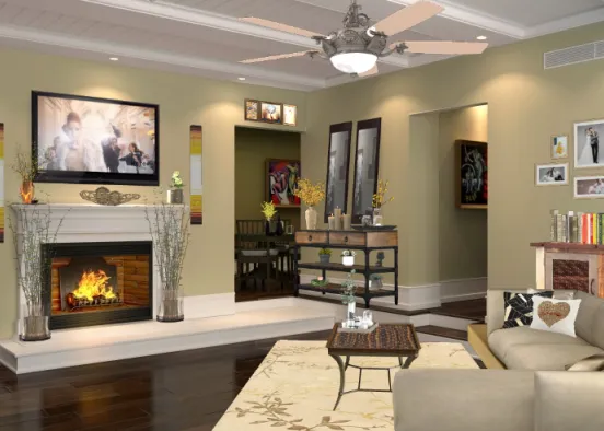 Beautiful livingroom  Design Rendering