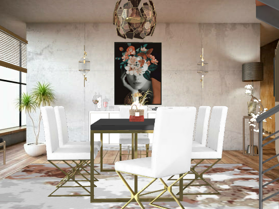 Mixed Dining Design Rendering