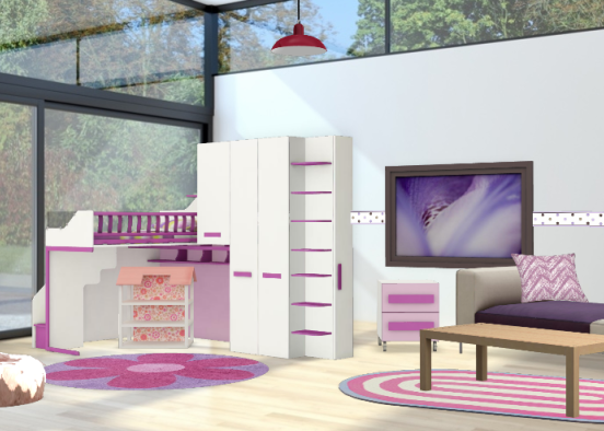 Kinderzimmer Design Rendering