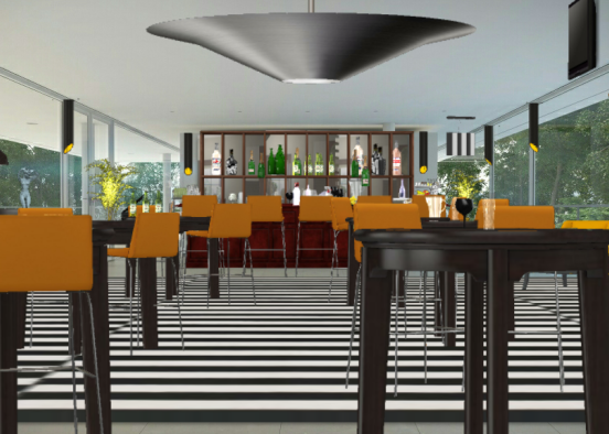 My fabulously unique bar Design Rendering