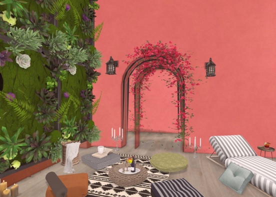 Rooftop terrace.....with a touch of morrocan inspo Design Rendering