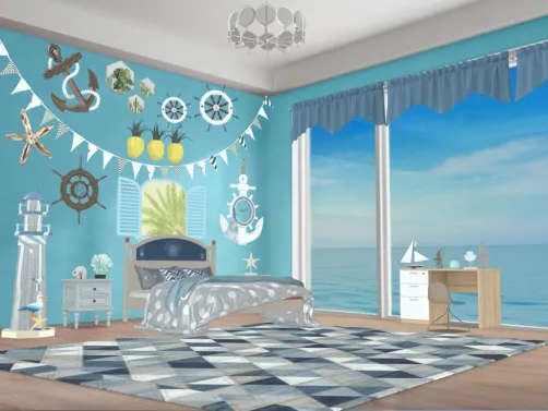 beachy bedroom!
