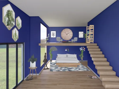 beautiful blue bedroom