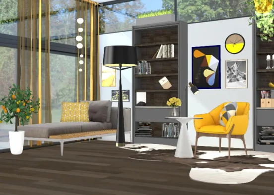 Sunny living room :) Design Rendering